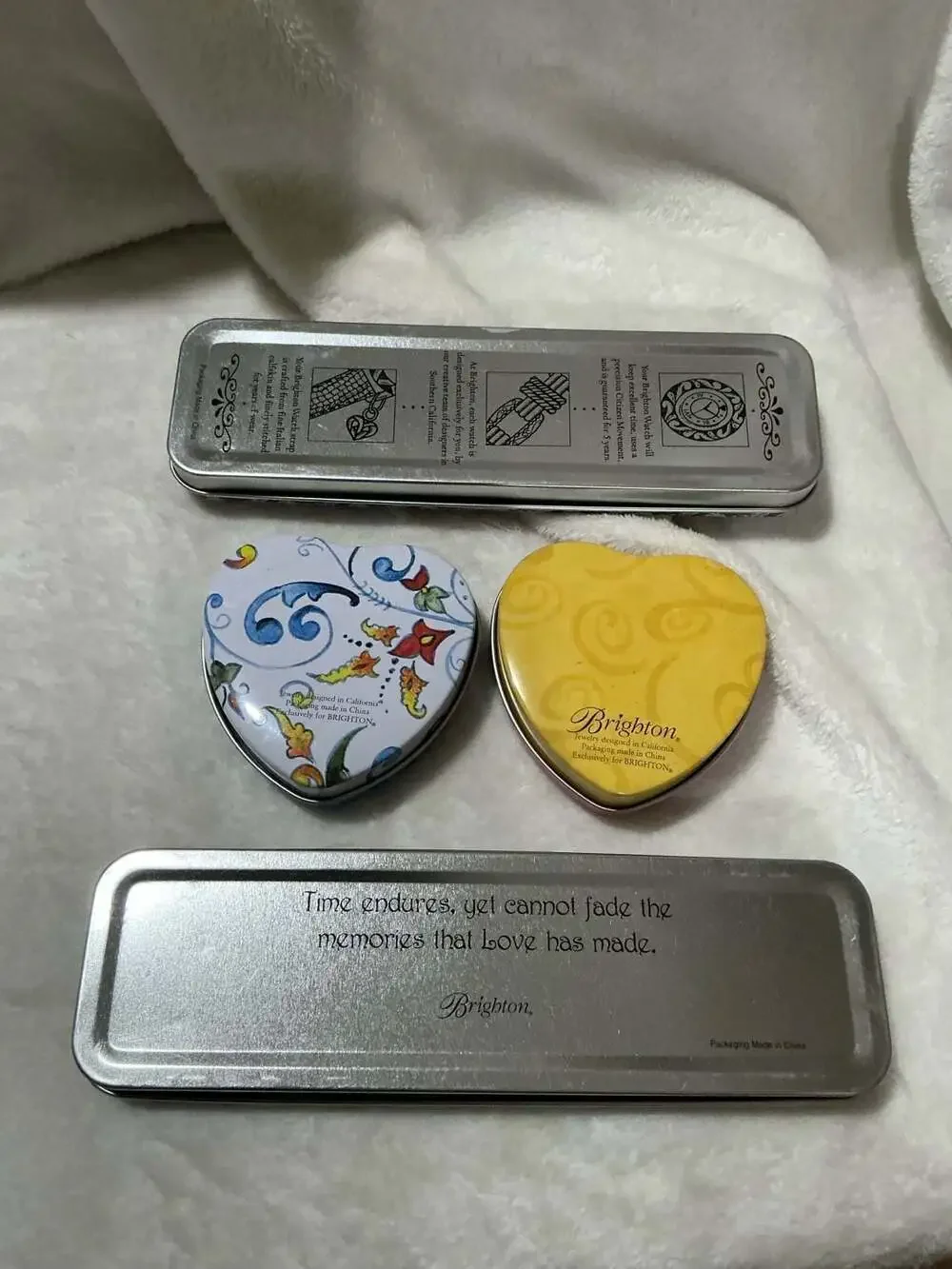Brighton Collector Tins Watch Boxes and Trinket Boxes Set of 4
